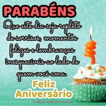 Parabéns pelo seu aniversário! Que este dia seja repleto de sorrisos, momentos felizes e lembranças inesquecíveis ao lado de quem você ama. Parabéns pelo seu aniversário! Que este dia seja repleto de sorrisos, momentos felizes e lembranças inesquecíveis ao lado de quem você ama.