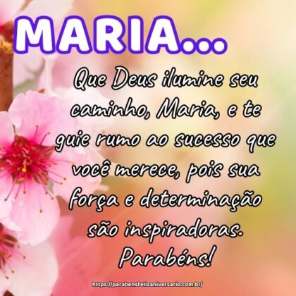 Que Deus ilumine seu caminho, Maria, e te guie rumo ao sucesso que você merece, pois sua força e determinação são inspiradoras. Parabéns! Que Deus ilumine seu caminho, Maria, e te guie rumo ao sucesso que você merece, pois sua força e determinação são inspiradoras. Parabéns!