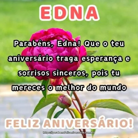 Parabéns, Edna! Que o teu aniversário traga esperança e sorrisos sinceros, pois tu mereces o melhor do mundo. Parabéns, Edna! Que o teu aniversário traga esperança e sorrisos sinceros, pois tu mereces o melhor do mundo.
