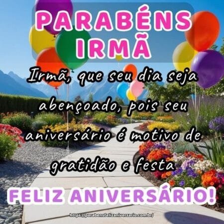 Irmã, que seu dia seja abençoado, pois seu aniversário é motivo de gratidão e festa. Irmã, que seu dia seja abençoado, pois seu aniversário é motivo de gratidão e festa.