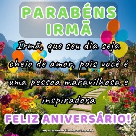 Irmã, que seu dia seja cheio de amor, pois você é uma pessoa maravilhosa e inspiradora. Irmã, que seu dia seja cheio de amor, pois você é uma pessoa maravilhosa e inspiradora.