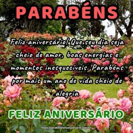 Feliz aniversário! Que seu dia seja cheio de amor, boas energias e momentos inesquecíveis. Parabéns por mais um ano de vida cheio de alegria. Feliz aniversário! Que seu dia seja cheio de amor, boas energias e momentos inesquecíveis. Parabéns por mais um ano de vida cheio de alegria.